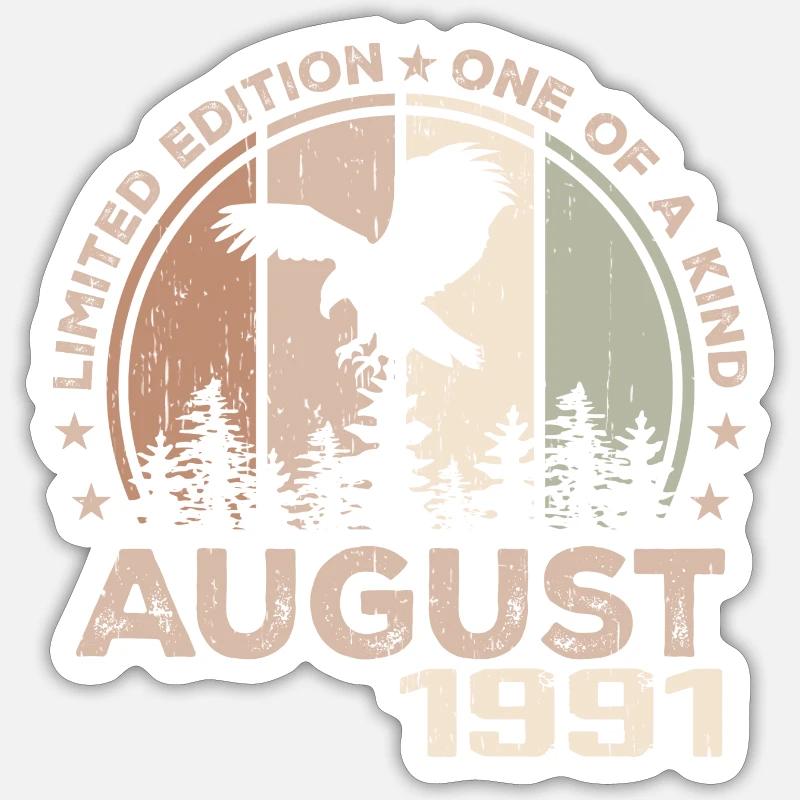 Incomparable since August 1991, 33rd Anniversary Sticker size S (10 x 10 cm)