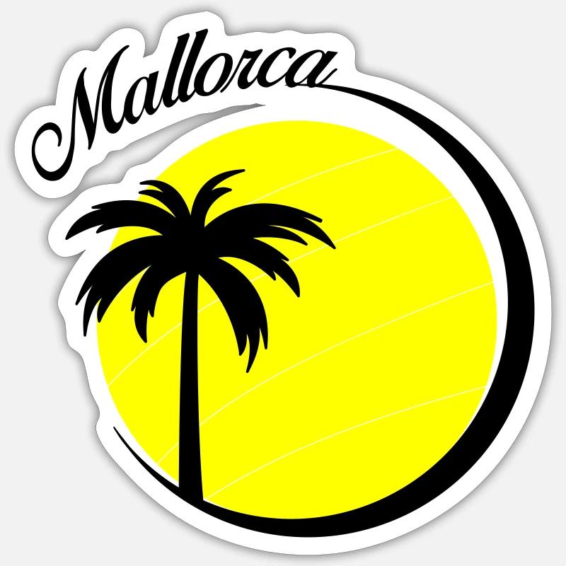 Majorca - Sticker size S (10 x 10 cm) - white matte