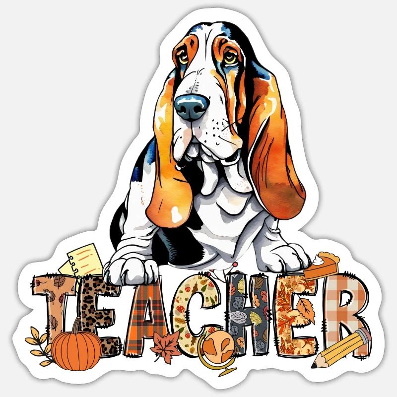 Halloween - Lehrer Sticker Größe S (10 x 10 cm)
