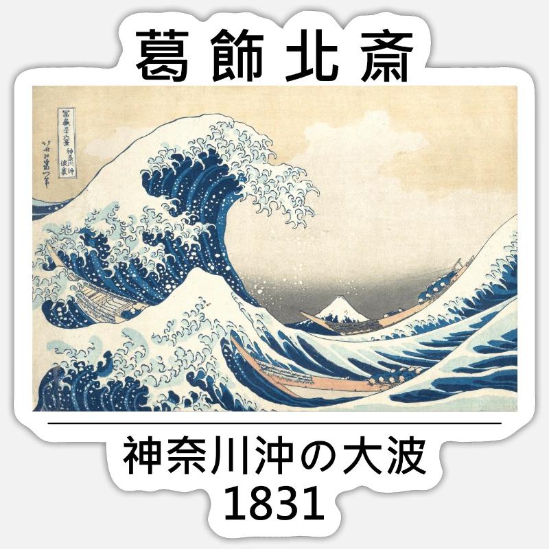 Great Wave Sticker Größe S (10 x 10 cm)