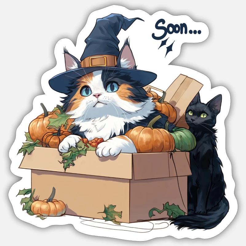 Bientôt... Sticker taille S (10 x 10 cm)