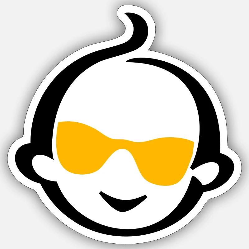 Bébé cool Sticker taille S (10 x 10 cm)