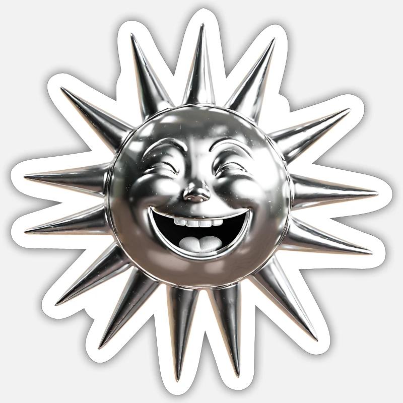 Star Design - Sticker Größe S (10 x 10 cm) - Mattweiß
