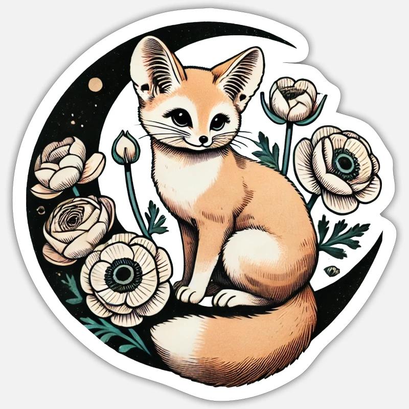 Fennec Fox - Sticker size S (10 x 10 cm) - white matte