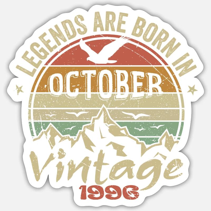 Awesome Since October 1996 - October 1996 Gift Sticker size S (10 x 10 cm)