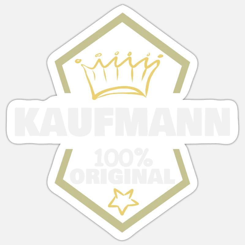 Commerçant - Sticker taille S (10 x 10 cm) - blanc mat