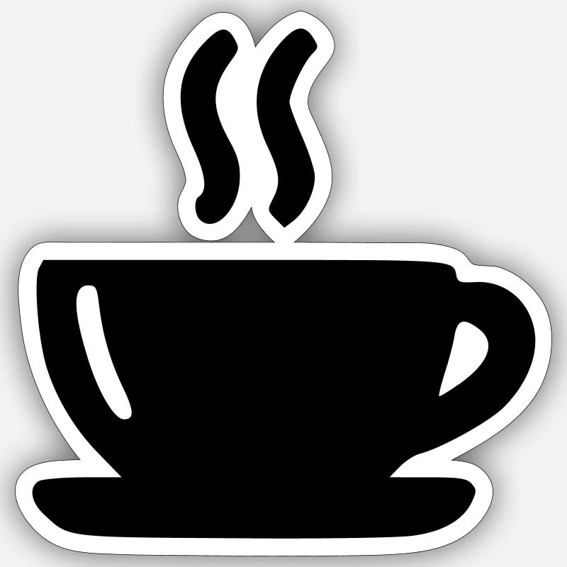 Tasse Café Sticker taille S (10 x 10 cm)