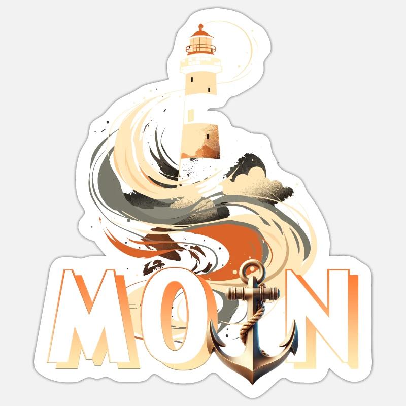 Moin - Sticker Größe S (10 x 10 cm) - Mattweiß