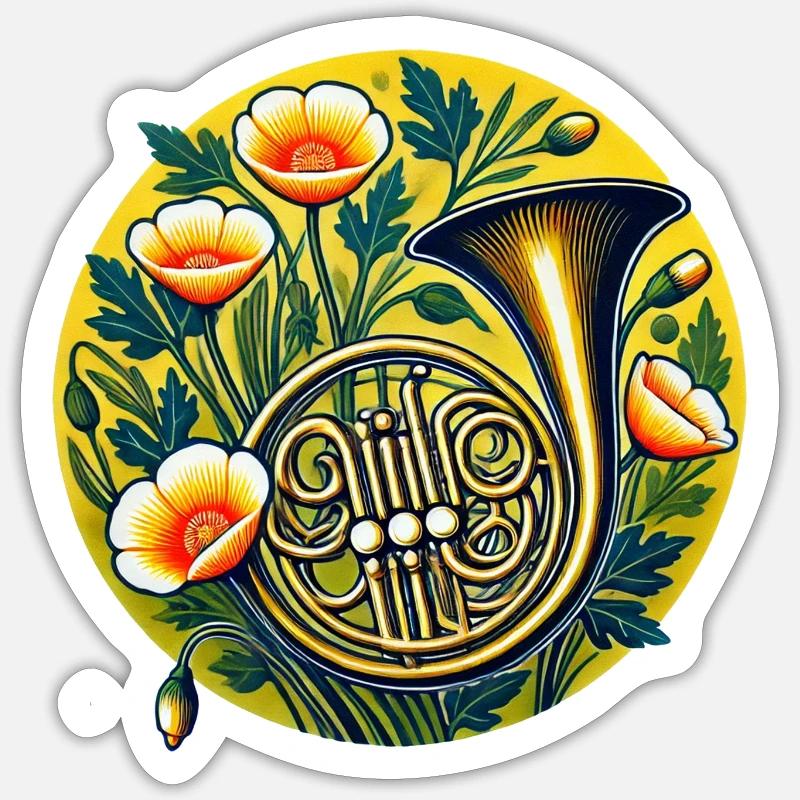 Corno Francese Adesivo