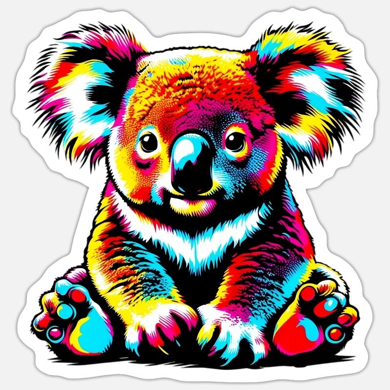 Koala - Sticker size S (10 x 10 cm) - white matte