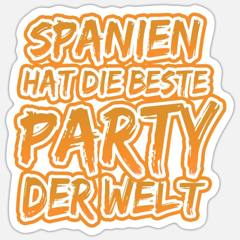 Spanien Spanien - Sticker Größe S (10 x 10 cm) - Mattweiß
