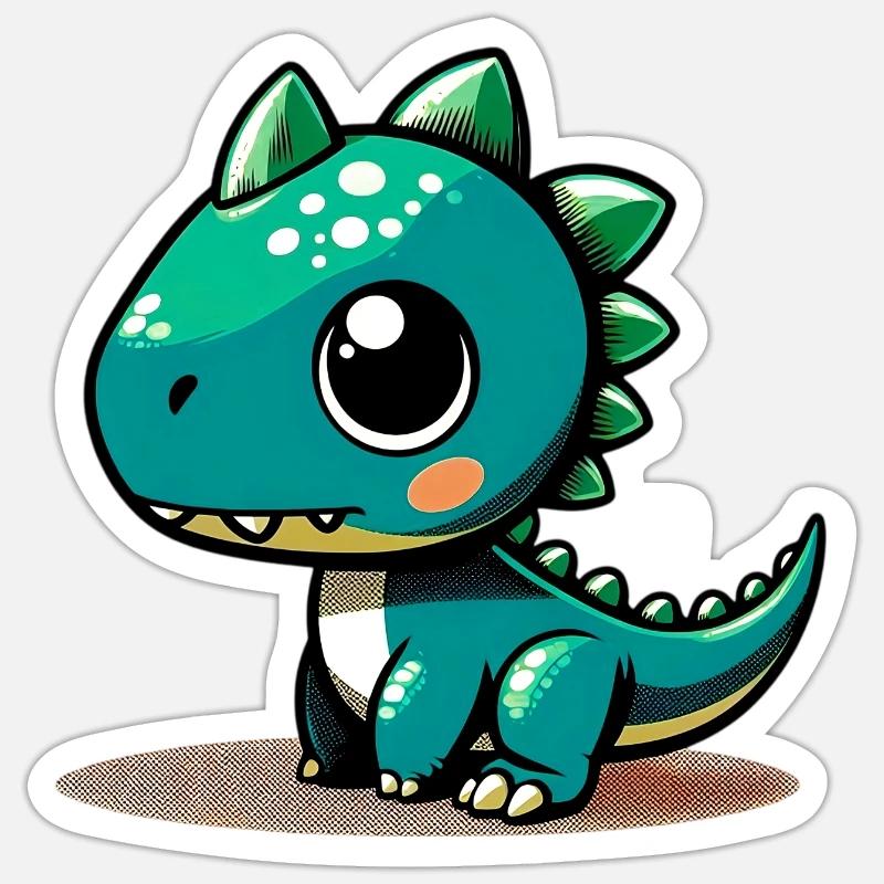 Dinosaur - Sticker size S (10 x 10 cm) - white matte
