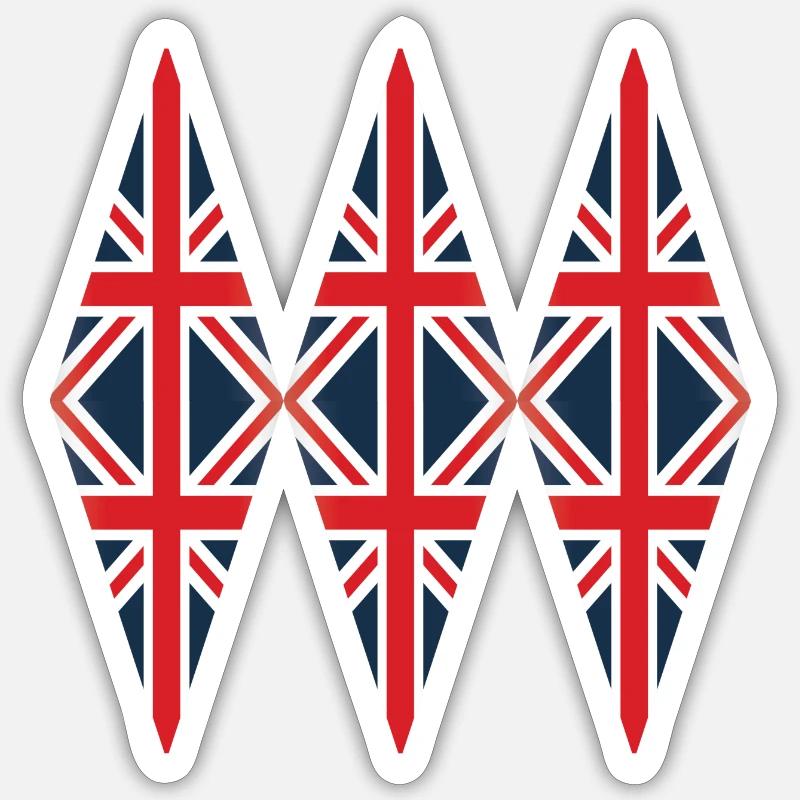 Drapeau de l’Angleterre Sticker taille S (10 x 10 cm)