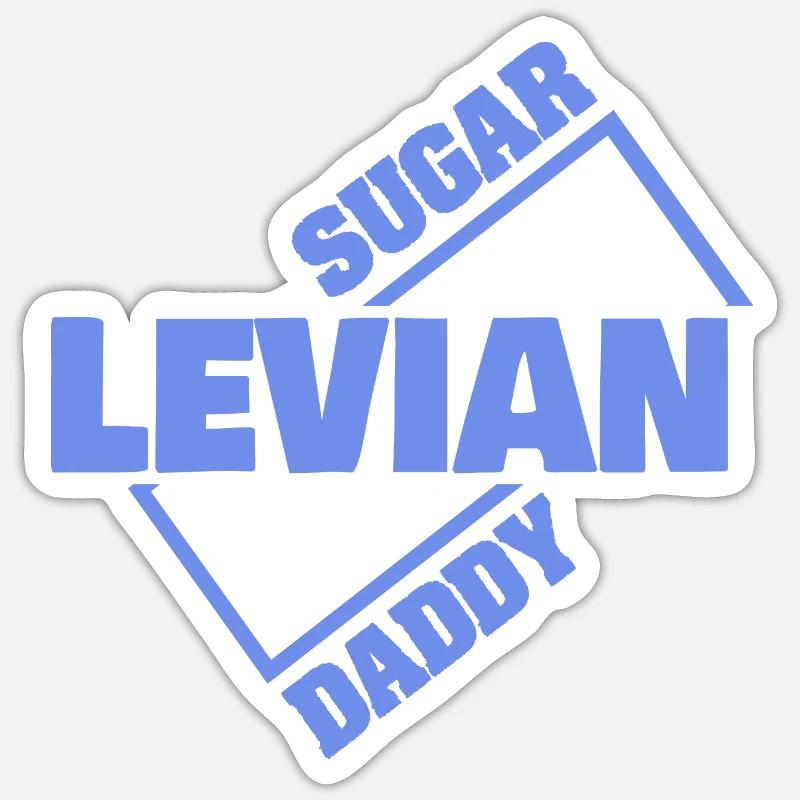 Sugar Daddy Levian - Sticker size S (10 x 10 cm) - white matte