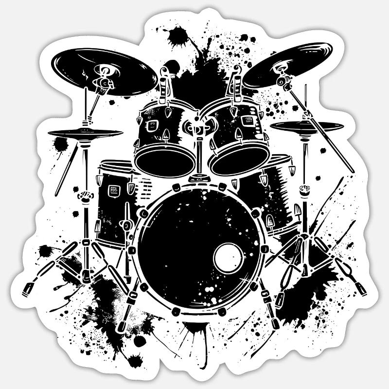 Trapset - Sticker size S (10 x 10 cm) - white matte