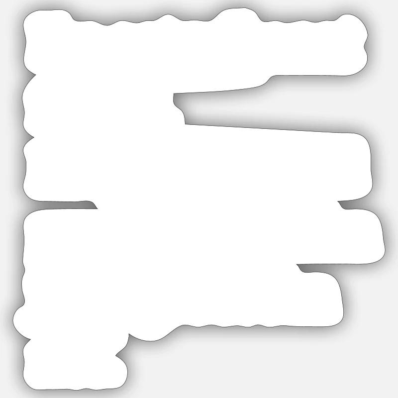 Ich bin eigentlich nicht lustig Sticker Größe S (10 x 10 cm)