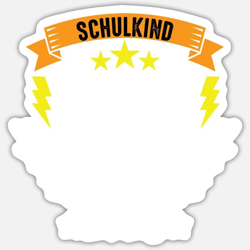 Schulkind Ab-Cd - Sticker Größe S (10 x 10 cm) - Mattweiß