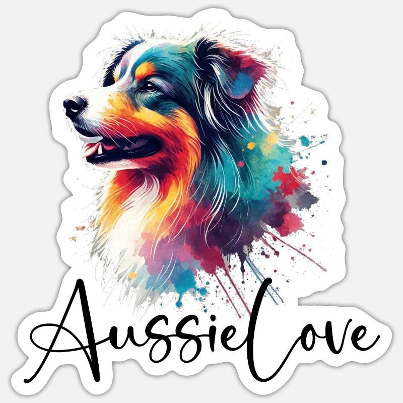 Aussie Love - Sticker size S (10 x 10 cm) - white matte