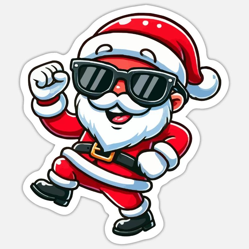 Weihnachtsmann Sticker Größe S (10 x 10 cm)