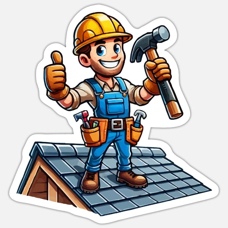 roofer Sticker size S (10 x 10 cm)