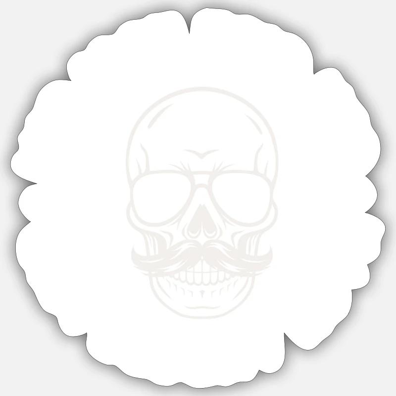 HIMWHITE - Sticker Größe S (10 x 10 cm) - Mattweiß