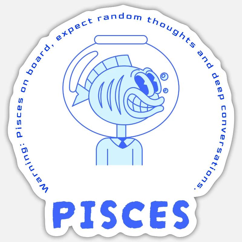Pisces Sticker size S (10 x 10 cm)