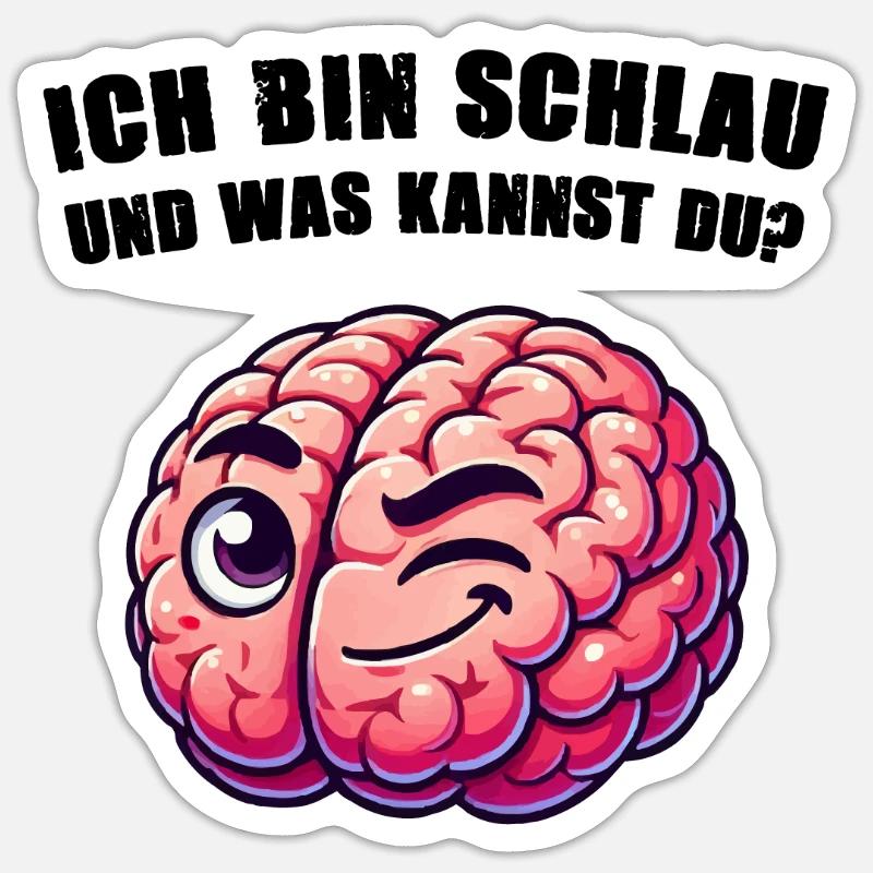Smart brain Sticker size S (10 x 10 cm)