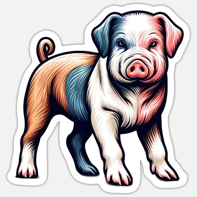 Moi plus faible - Sticker taille S (10 x 10 cm) - blanc mat