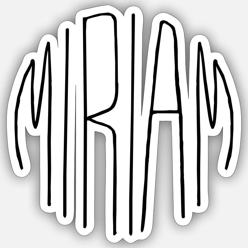 Miriam - Sticker Größe S (10 x 10 cm) - Mattweiß