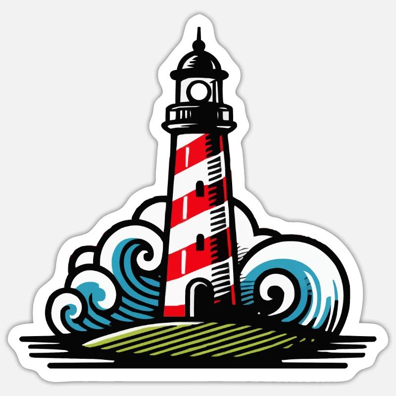 Lighthouse Tower Sticker size S (10 x 10 cm)
