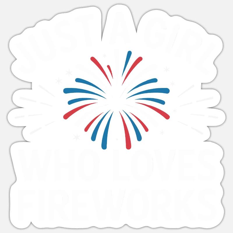 Pyrotechnics Fireworks Pyrotechnics - Sticker size S (10 x 10 cm) - white matte