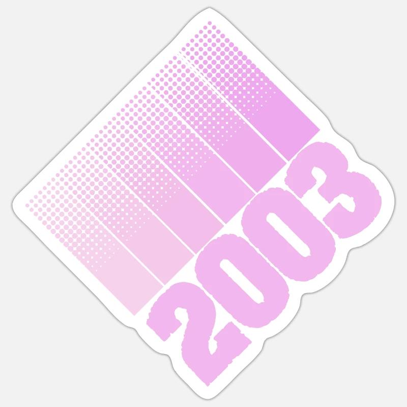 Papa 2003 - Sticker size S (10 x 10 cm) - white matte