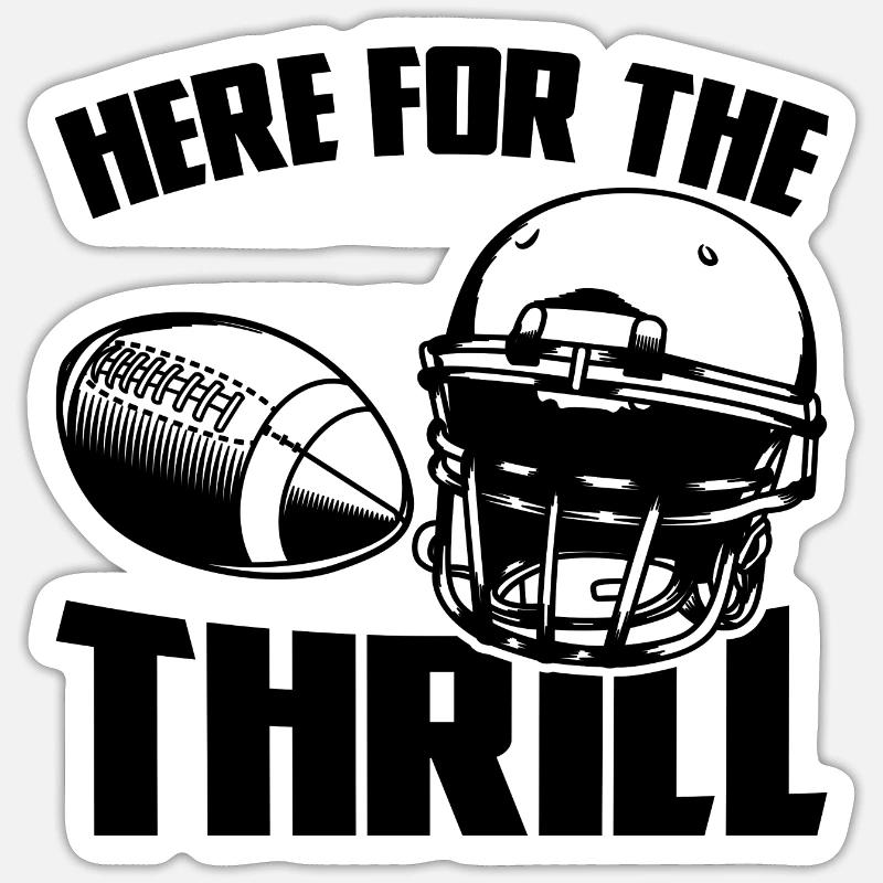 Here For The Thrill - Sticker size S (10 x 10 cm) - white matte