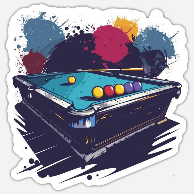 Billiard Graphics Sticker size S (10 x 10 cm)