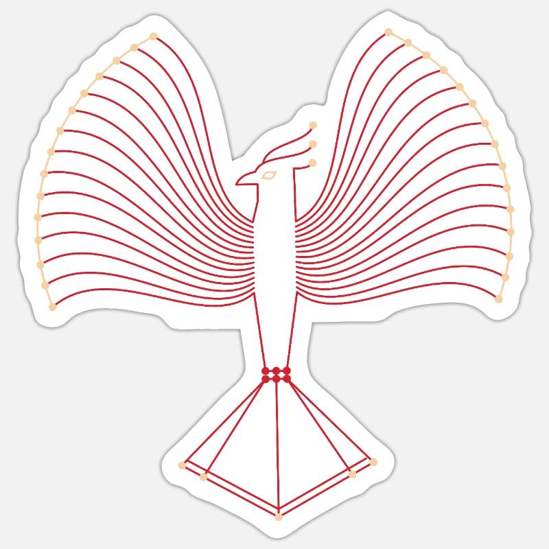 Phénix - Sticker taille S (10 x 10 cm) - blanc mat