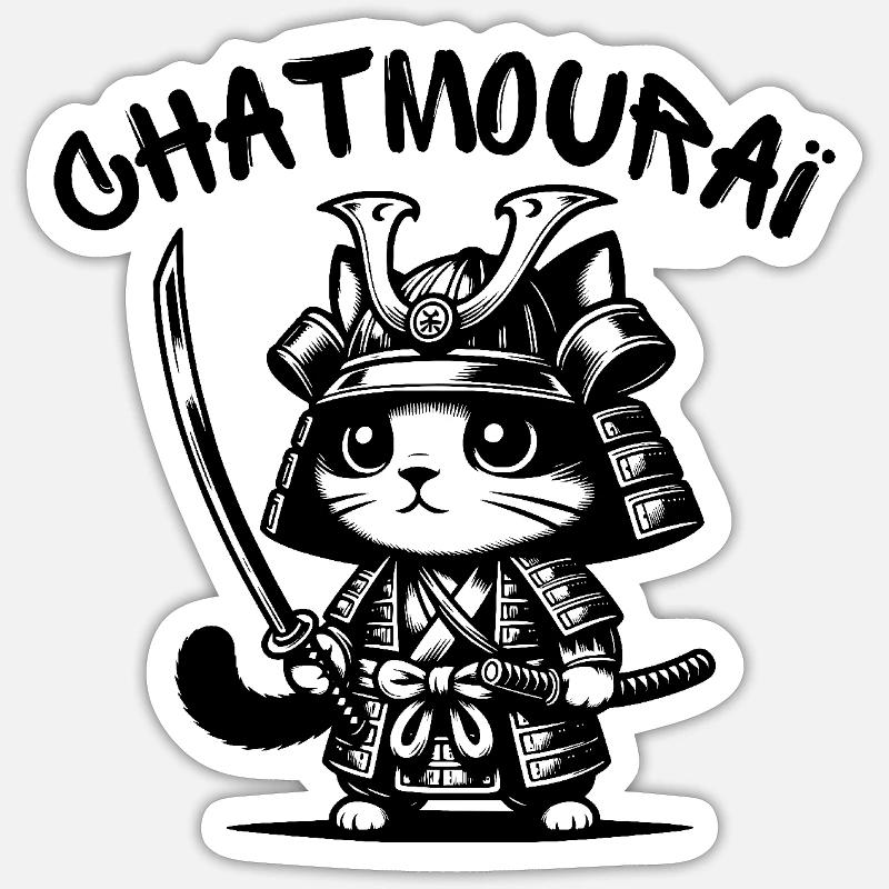 chat, chat mignon, chat doux Sticker taille S (10 x 10 cm)