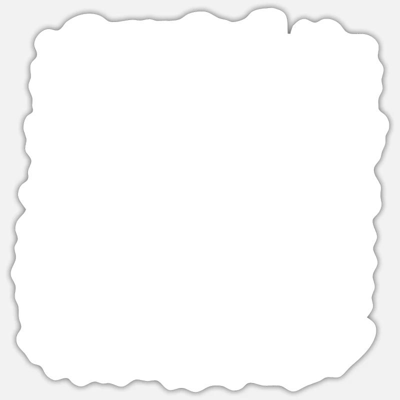 Cupcakes et bisous - Sticker taille S (10 x 10 cm) - blanc mat