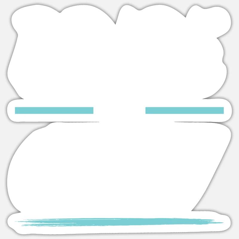 Équipage de la mariée - Sticker taille S (10 x 10 cm) - blanc mat