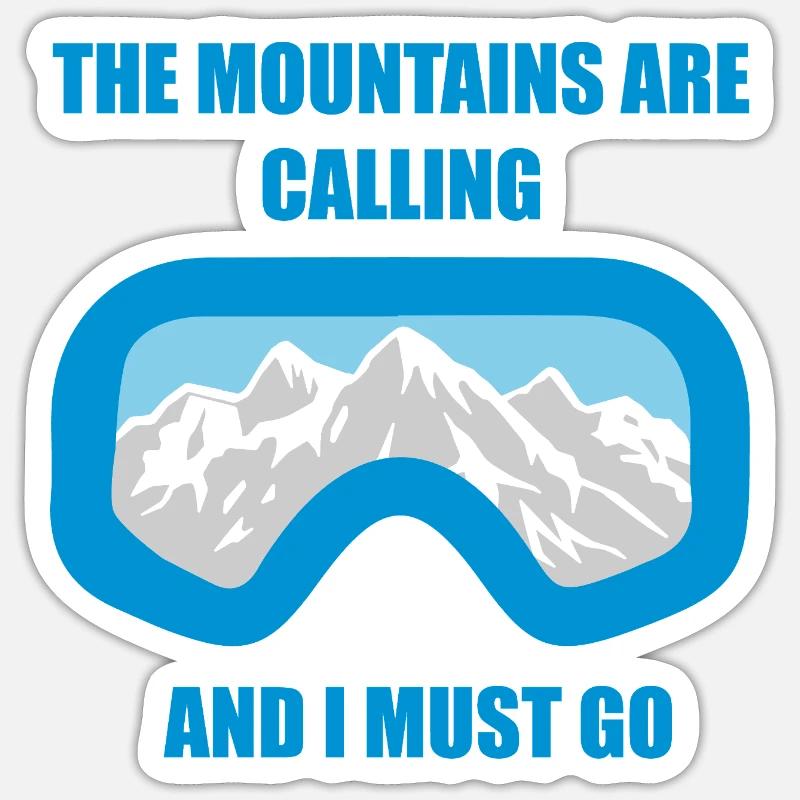 Mountains Sticker size S (10 x 10 cm)