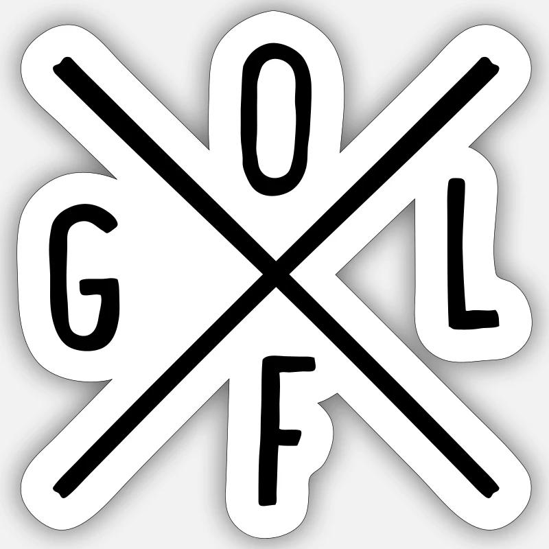 Golfe Sticker taille S (10 x 10 cm)