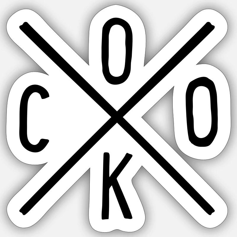 Cuire - Sticker taille S (10 x 10 cm) - blanc mat