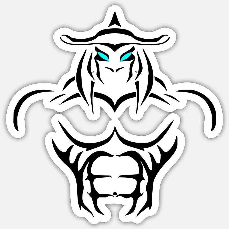 Alpha Pisces Deluxe - Sticker Größe S (10 x 10 cm) - Mattweiß