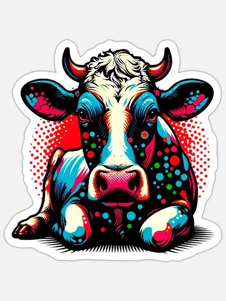  - Sticker size S (10 x 10 cm) - white matte