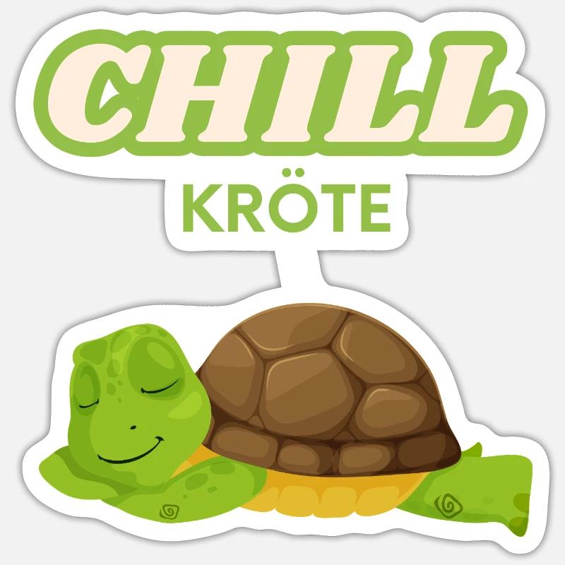 Chill toad for chiller Sticker size S (10 x 10 cm)