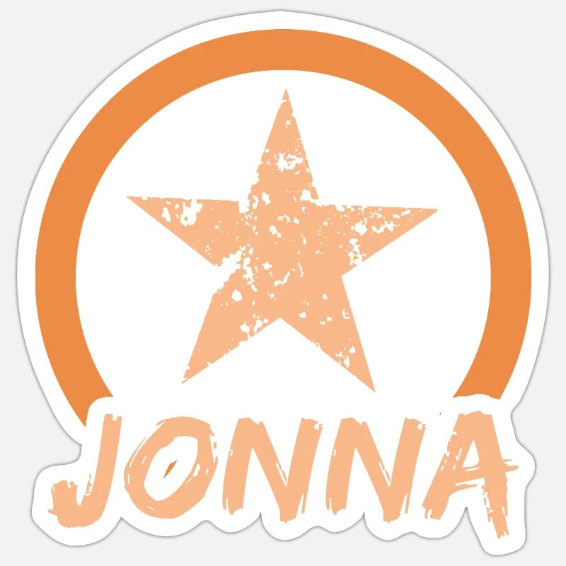 Jonna comme prénom - Sticker taille S (10 x 10 cm) - blanc mat