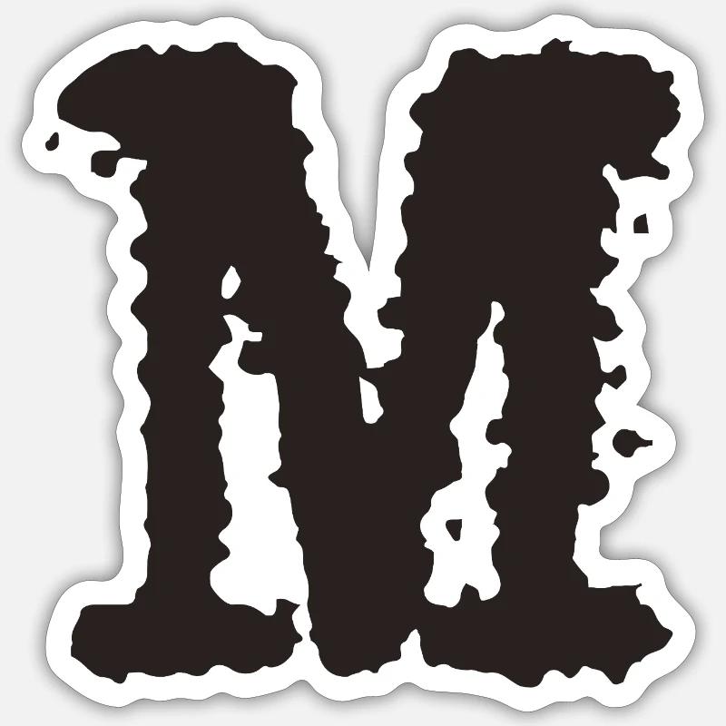 M - Sticker taille S (10 x 10 cm) - blanc mat