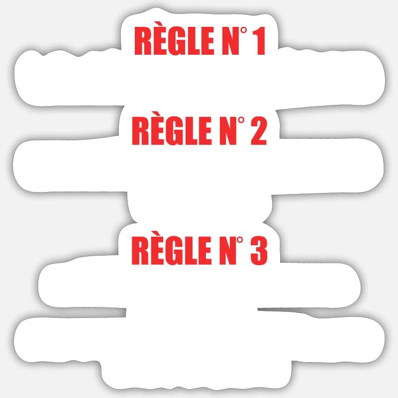 Les regles du chef Sticker taille S (10 x 10 cm)