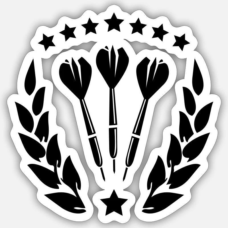 darts Sticker Größe S (10 x 10 cm)