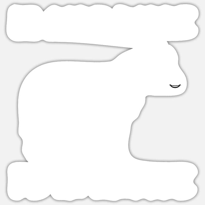 code-barre de la nature - Sticker taille S (10 x 10 cm) - blanc mat