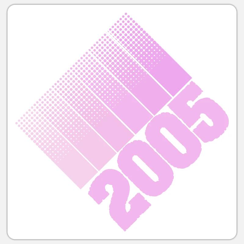 2005 - Sticker taille S (10 x 10 cm) - blanc mat
